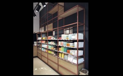 Agencement intérieur d’un magasin de cosmétique à Lyon